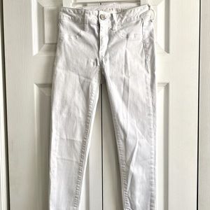 AE white skinny jeans